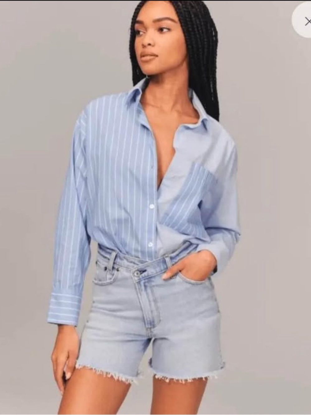 Abercrombie & Fitch Criss Cross Dad Jean Short